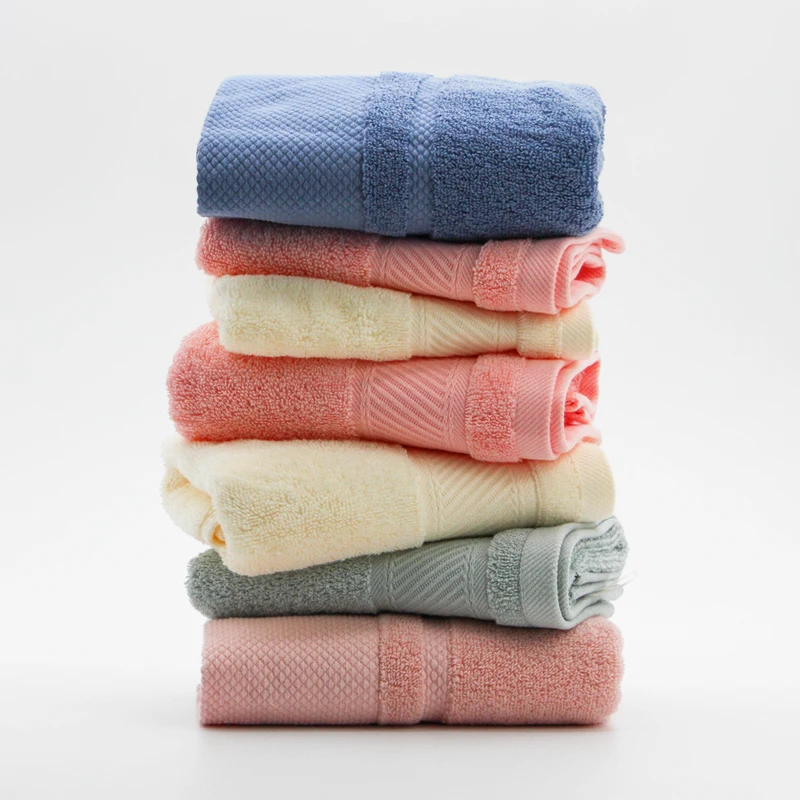 5-star Hotel Quality Bath Face Towel Gift Set Quick-dry Compressed Embroidered Hand Towels Solid Color Wedding Accessories