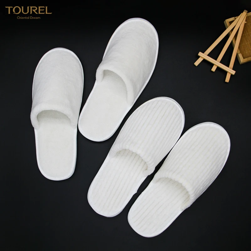 Beauty Hotel Woman Slipper Disposable Terry Towel Anti-slip Comfortable Velvet Quality Adult Sex Hotel Slippers