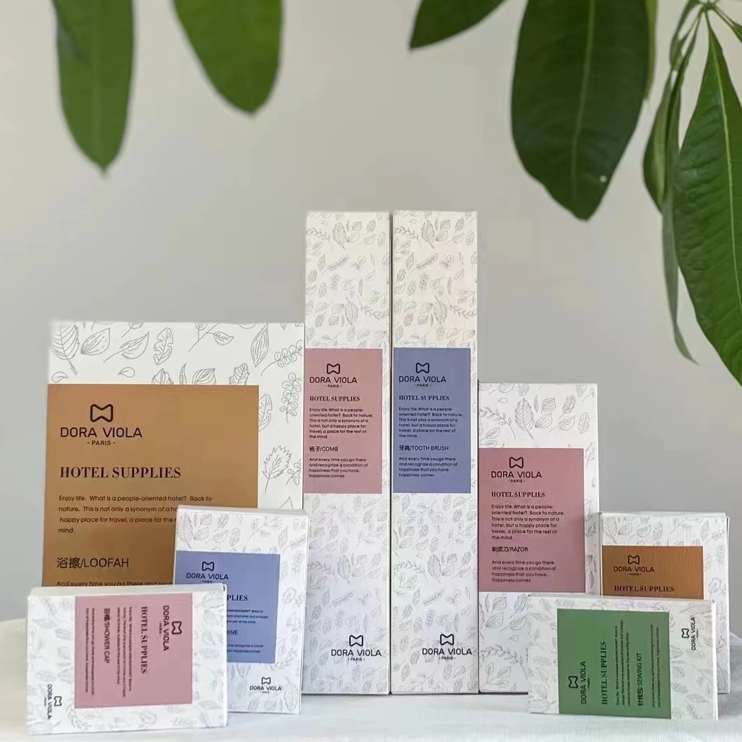 30ml 50ml Luxury Bathroom Shampoo Conditioner Soft Film Bag Hotel Amenity Bottles Recyclable Custom Logo 3-5 Stars Amenities Set