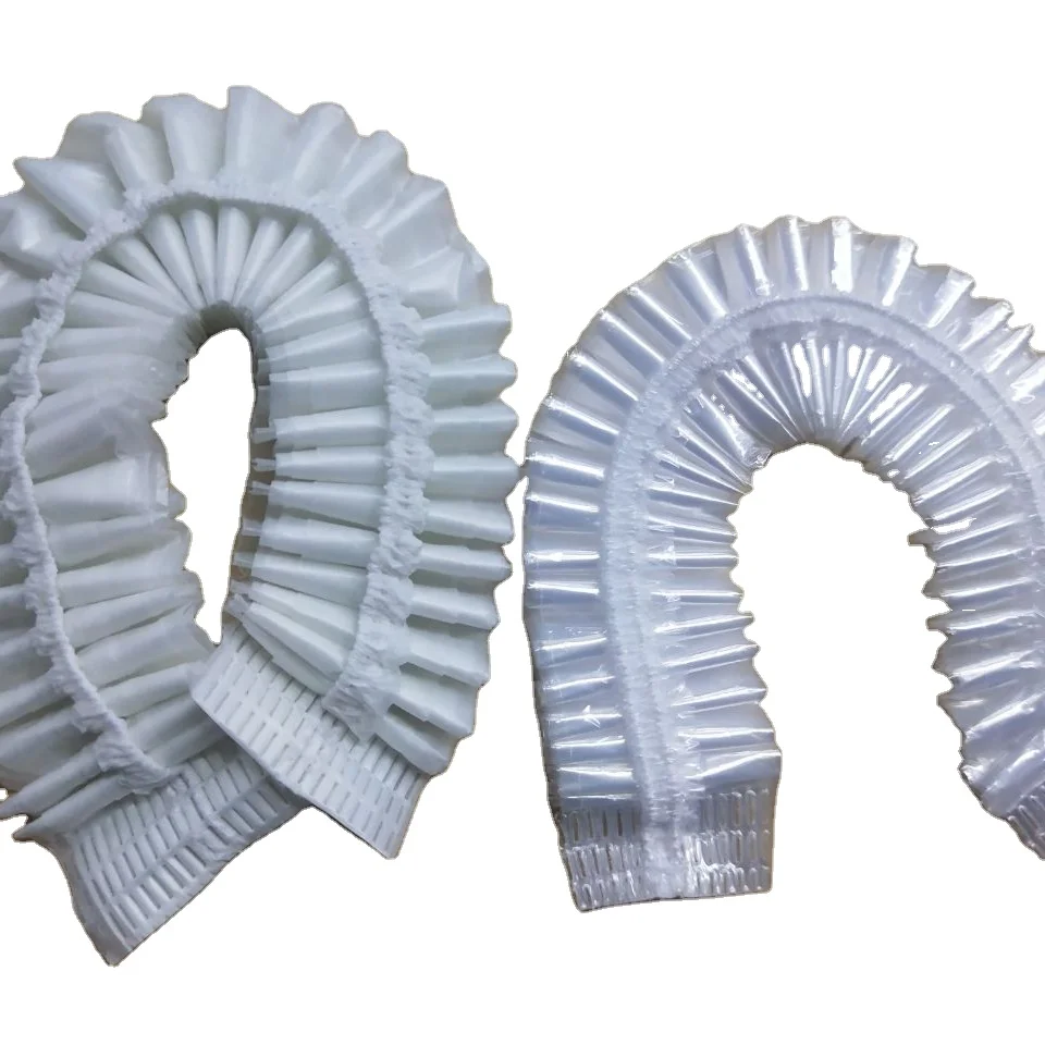 Wholesale Cheap Waterproof Salon Hair Dry Processing Cap Custom Pe Plastic Transparent Hair Cover Disposable Shower Caps