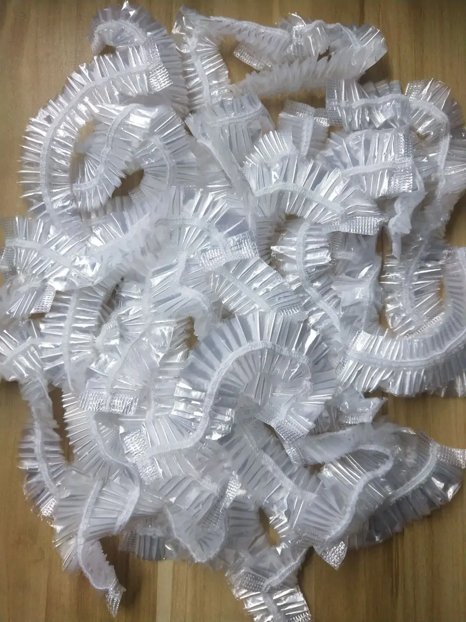 Wholesale Cheap Waterproof Salon Hair Dry Processing Cap Custom Pe Plastic Transparent Hair Cover Disposable Shower Caps