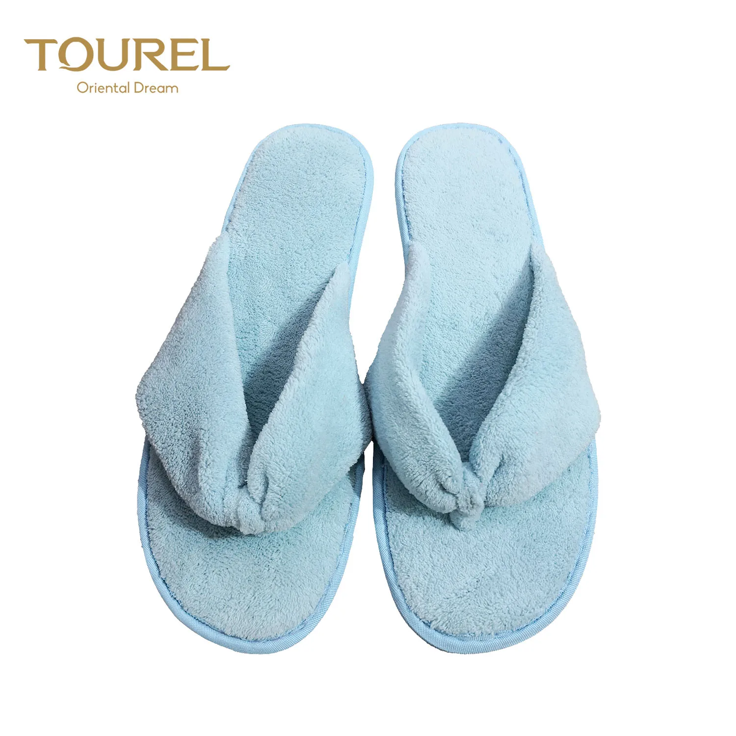 Tongs Jetables Personnalisées avec Logo, Chaussons en Polaire Corail Douce, Fournitures d'Hôtel Portables pour Hôtels