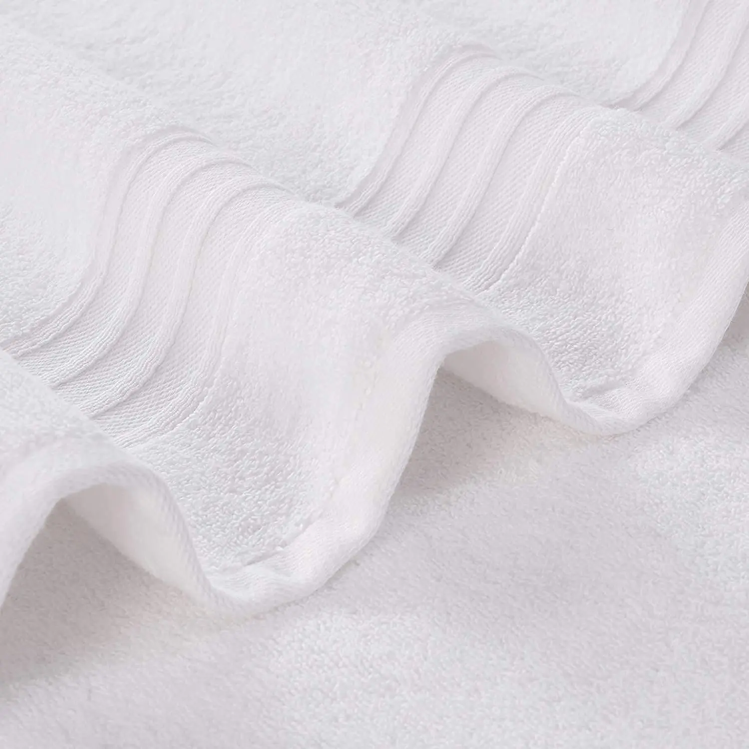 European White Hotel-grade Spa Beauty Salon Towel Set Embroidered Pool Cotton Towels Gift Box Knitted Disposable Quick-dry