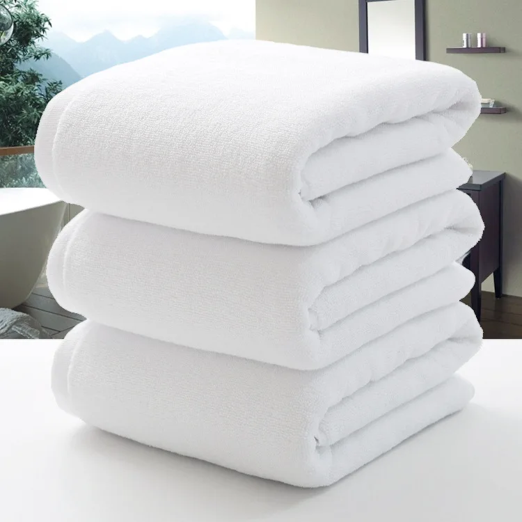 Italian 800 Thread Count Towels Thick Big White Marriott Hotel Room Towels Solid Color Disposable Towels