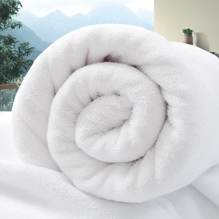 Italian 800 Thread Count Towels Thick Big White Marriott Hotel Room Towels Solid Color Disposable Towels