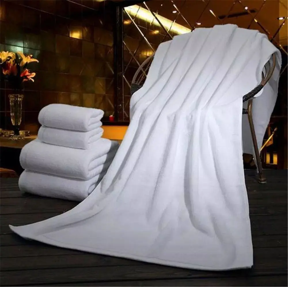 Ensemble de 6 serviettes en coton turc 100 % authentique de 500 g/m², comprenant une serviette de plage de style uni, jetable et compressée