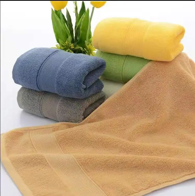 Disposable Plain 100% Cotton Bath Towel Set 8 Piece 300-500 Gsm Quick-dry Knitted Compressed White & Dyed