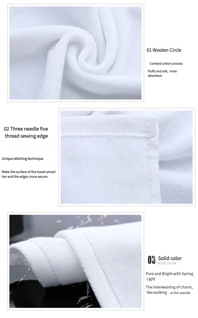 Customized Logo Microfiber Absorption Hotel Towels Bedding Shirt Hair Band Spa Towel Set