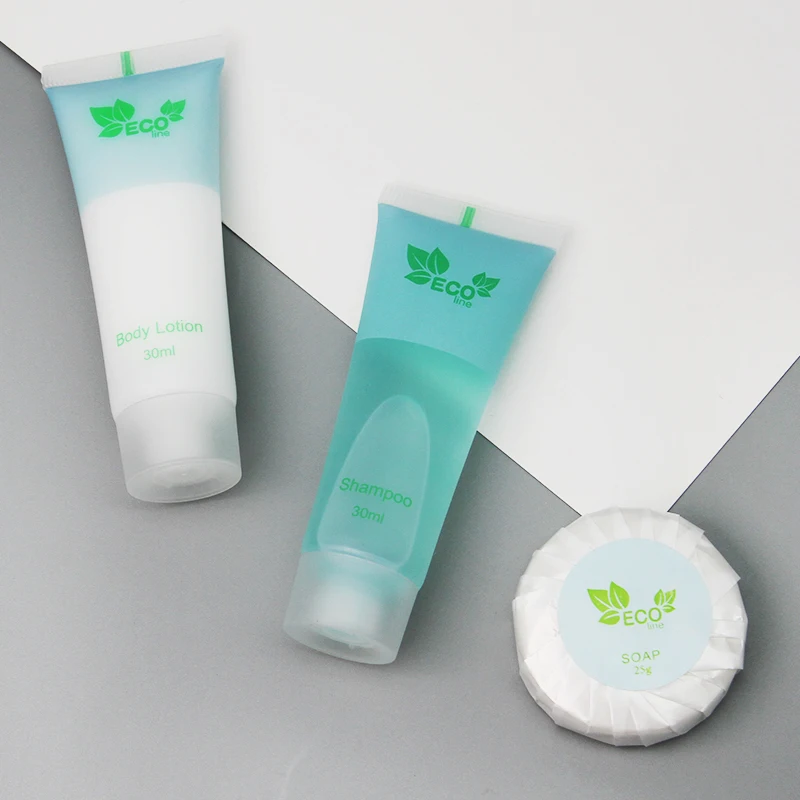Tubo Plástico Suave Personalizado de 30ml para Hotel Vacío de Tipo Exprimir para Champú, Gel de Ducha y Loción Corporal