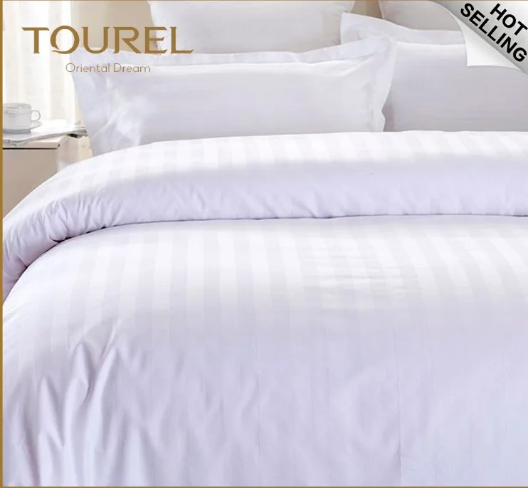 Draps d'hôtel certifiés Oeko Tex 100 % bambou tissé soie/coton, 300 fils au pouce, lot de 4 pièces