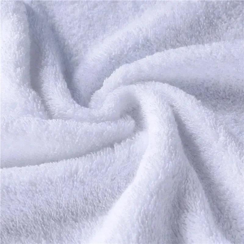 Customized Embroidered Logo White Towels Sets For Spa 100% Cotton Terry Luxury Bath Towel Hotel Towels