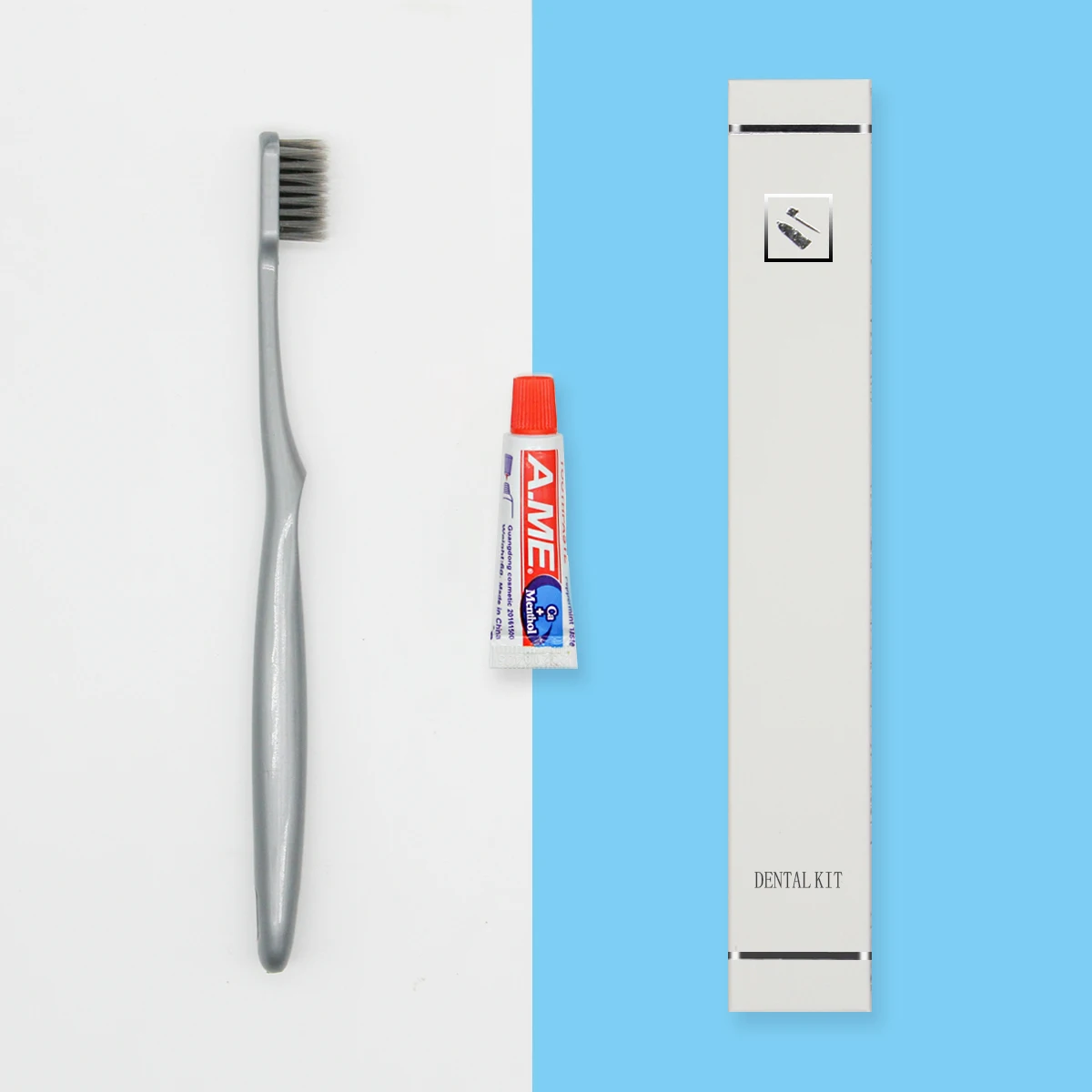 Brosse à dents en plastique recyclable pour soins orthodontiques et bucco-dentaires, pour voyage et usage domestique, avec emballage personnalisé