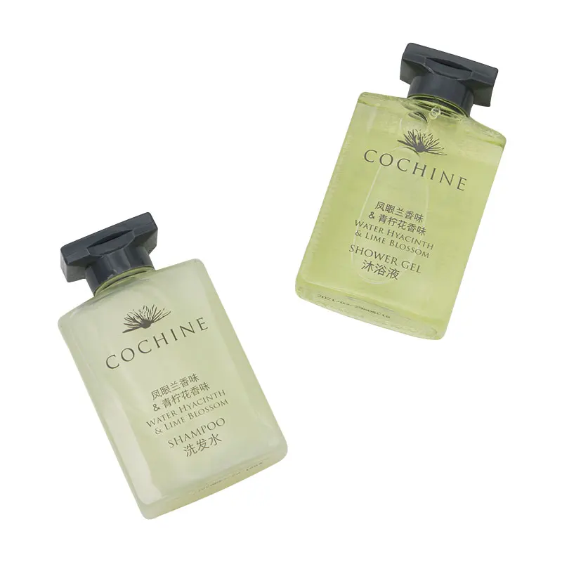 Botella de plástico vacía de 30 ml para champú, artículos de baño cosméticos, set de amenities para hotel, amenities de lujo para hotel