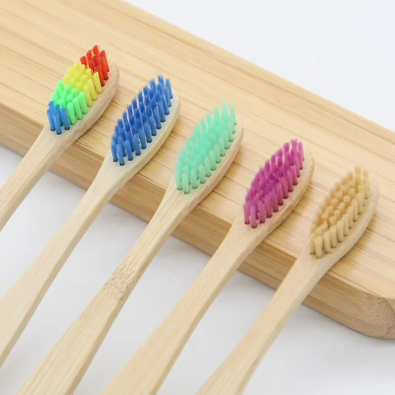 Paquet de 10 brosses à dents écologiques naturelles super douces jetables pour usage domestique
