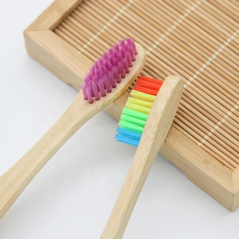 Paquet de 10 brosses à dents écologiques naturelles super douces jetables pour usage domestique