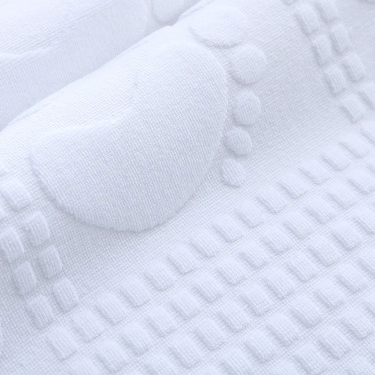 Serviette de sol de salle de bain en coton blanc pour hôtel 3-5 étoiles, tapis de bain, serviette de pied, serviette de sol de salle de bain