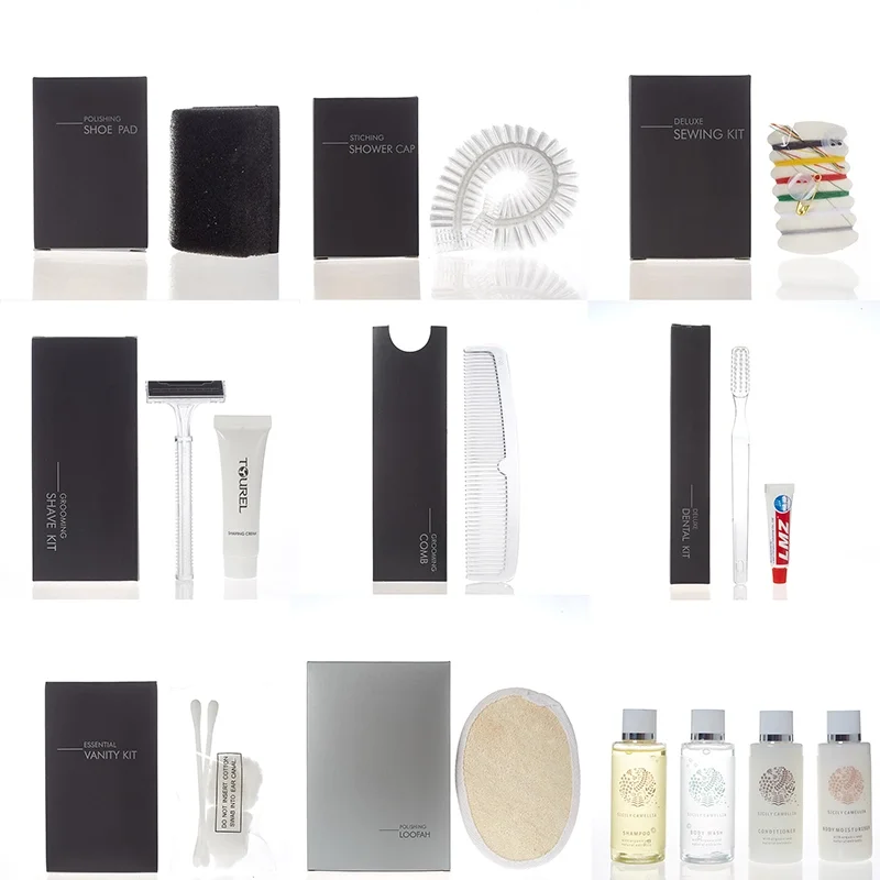 Hotels Linens & Amenities Inc. Private Label Hotel Amenities Body Soap Custom Logo Hotel Amenities Kit