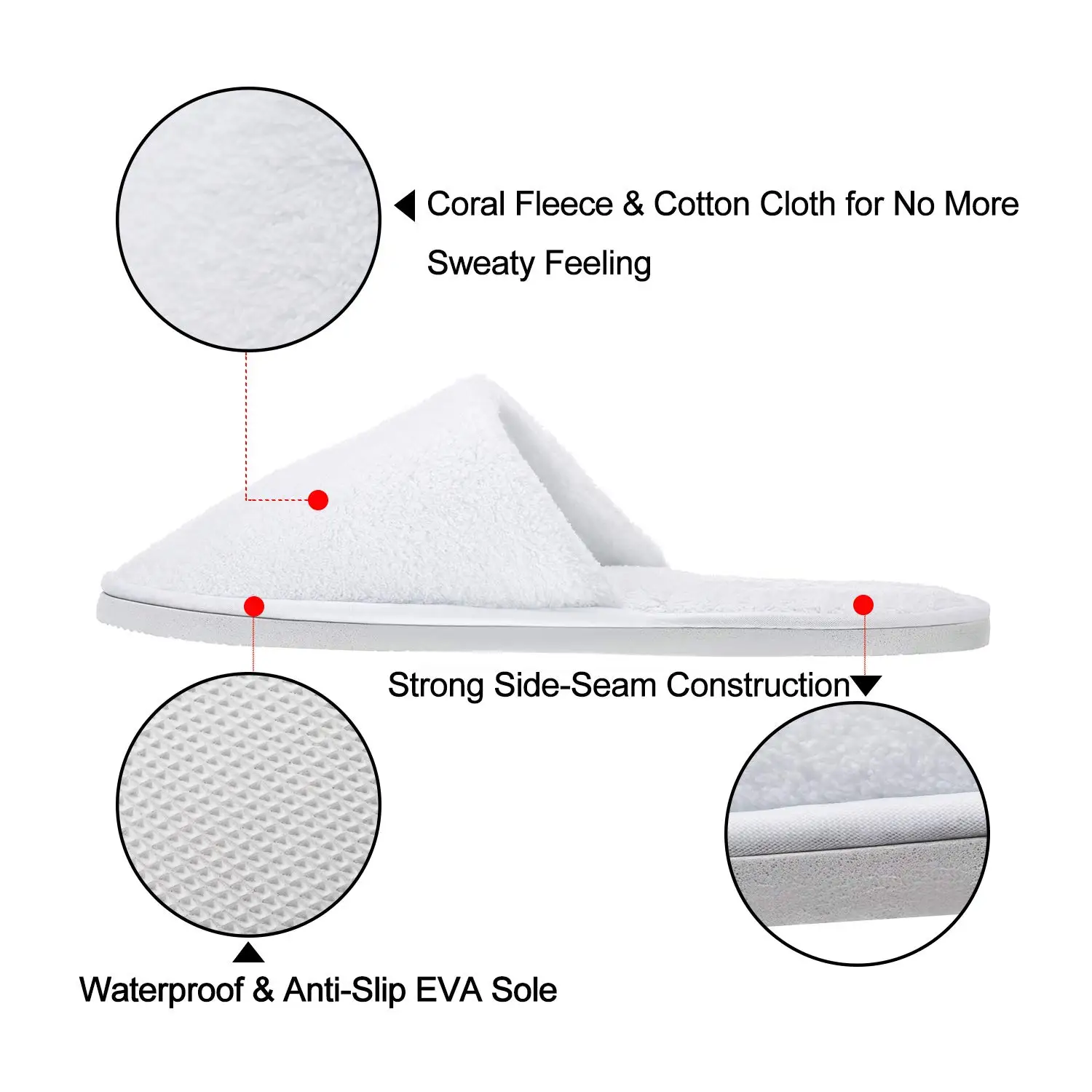 Wholesale Disposable Comfortable Hotel Room Slippers For Women Cheap Felt Sole Slides