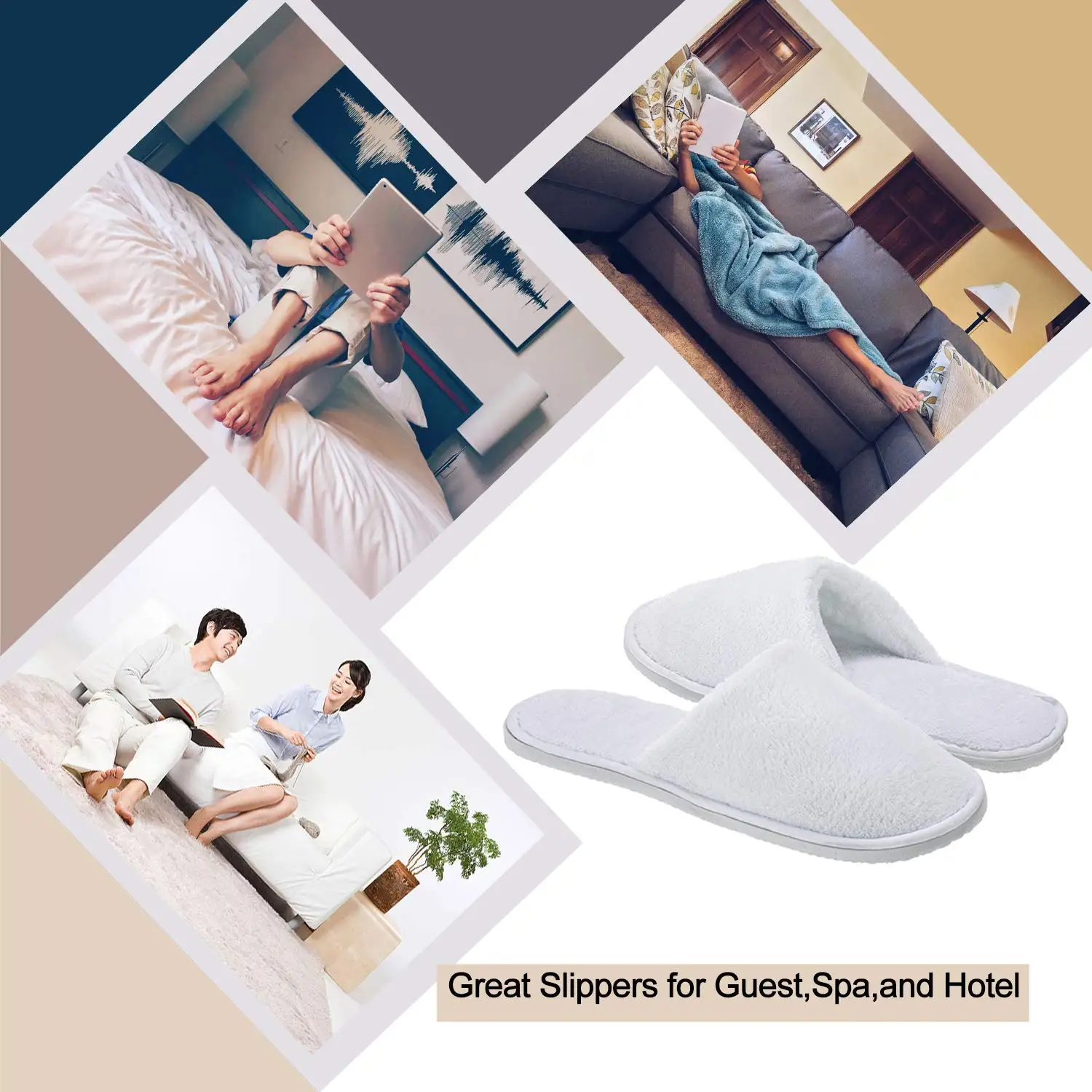 Luxury Eco Friendly Economical Soft Breathable Linen Coral Fleece Upper Paper Pulp Sole Footwear Hotel Slippers