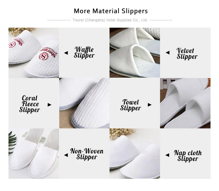 Chaussons jetables d'hôtel écologiques, biodégradables, doux, respirants et confortables, en 100 % coton molleton corail avec semelle en EVA