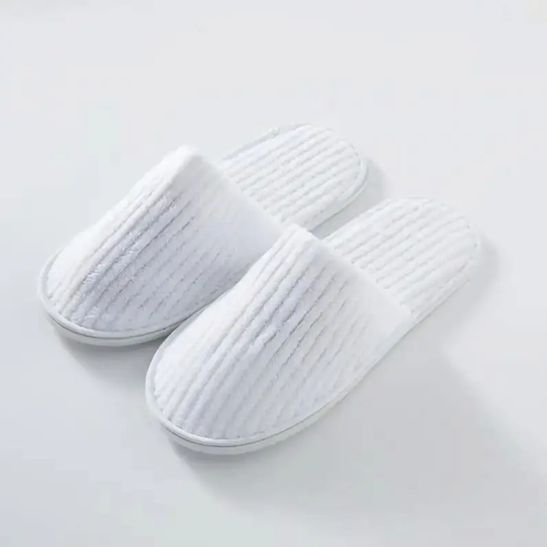 Custom Cozy Coral Fleece Footwear Slippers Reusable And Washable For Home Hotel Spa Parties Festivals