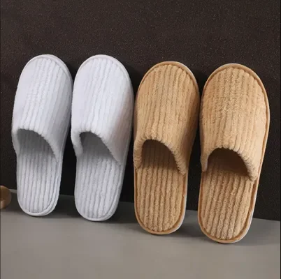 Oem Wholesale Eco-friendly Palm Breathable Disposable Spa Shoes For Weddings And Hotels With Personalised Label Logo