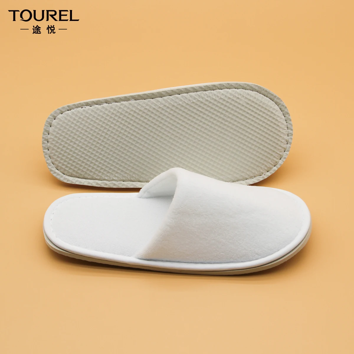 Customized Eco-friendly Coral Fleece Disposable Hotel Slippers Portable 5 Star Hotel