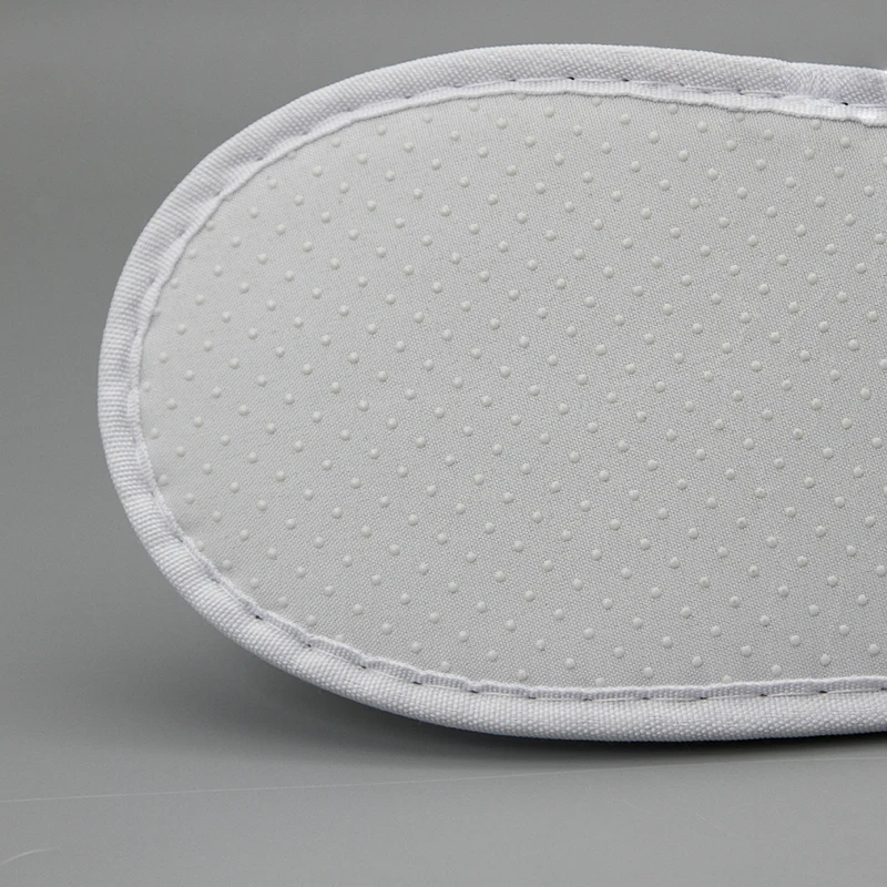 Chaussons d'hôtel jetables en molleton corail blanc lavable, en coton écologique personnalisé, à bout fermé 5 étoiles, pour chambre d'invités