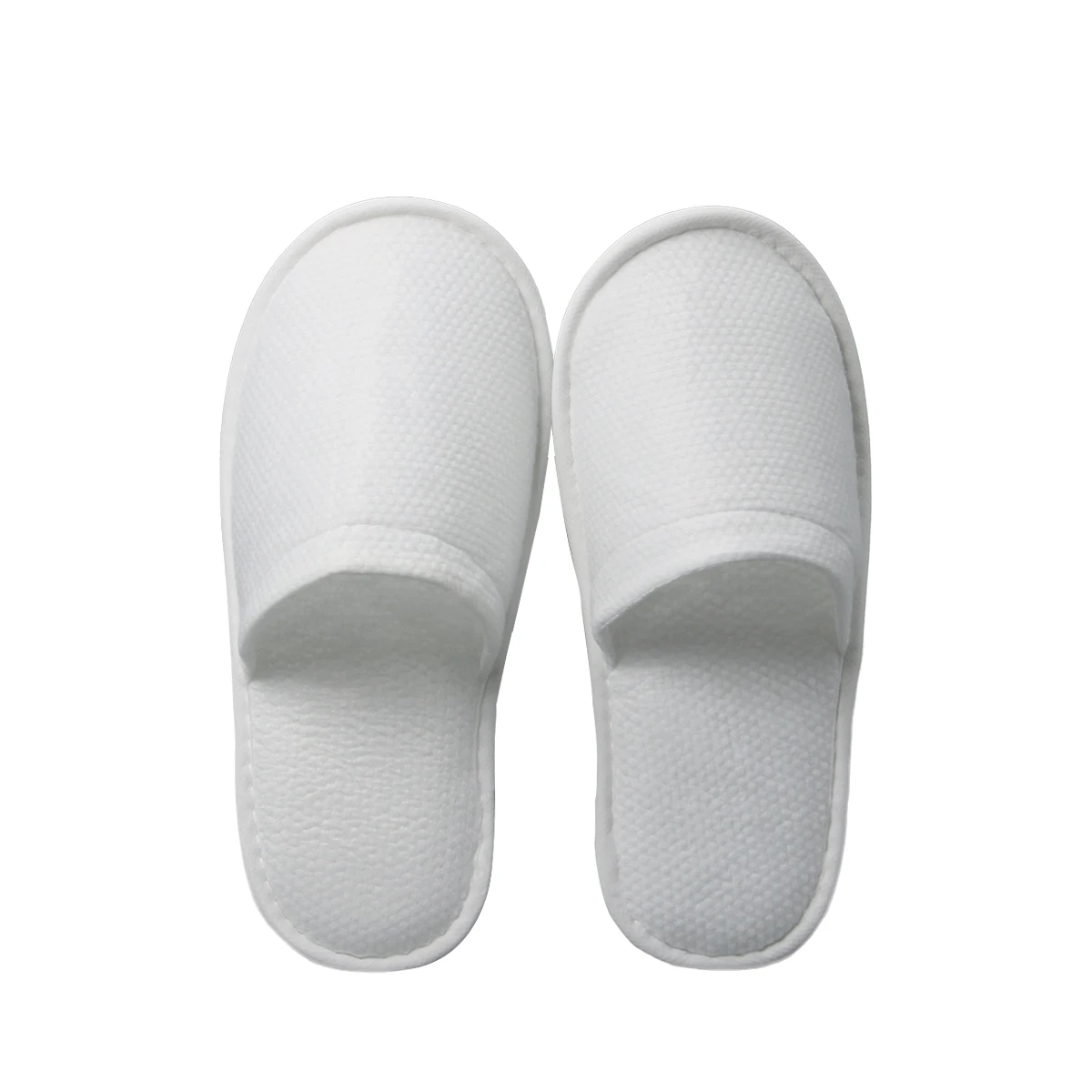 High Quality Customized Embroidery Logo Closed Toe Eco-friendly Coral Fleece Disposable Slippers For Hotel