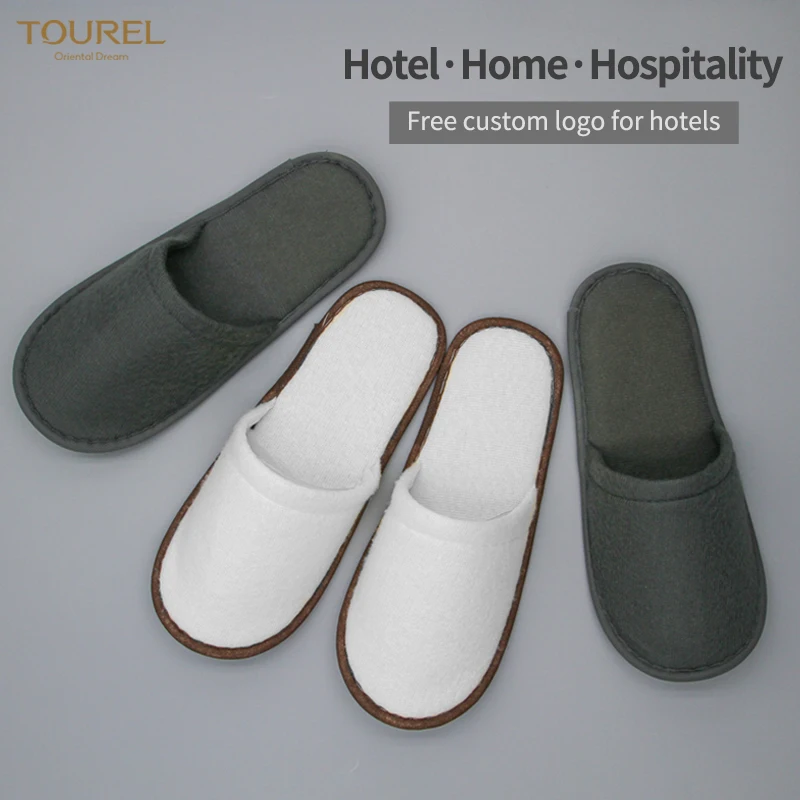 Customizable High-end Spa Disposable Slippers Star Hotel Guestroom Amenities