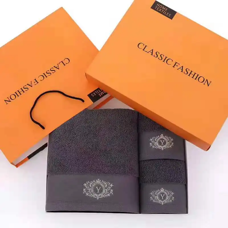 Lot de serviettes de bain en coton égyptien 100 % épais, moelleux et doux, 3 pièces, pour salle de bain, vente en gros de luxe