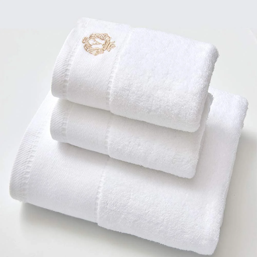 Ensemble de serviettes de luxe pour hôtel 5 étoiles, fabricant en gros, ensemble de serviettes de bain d'hôtel personnalisé