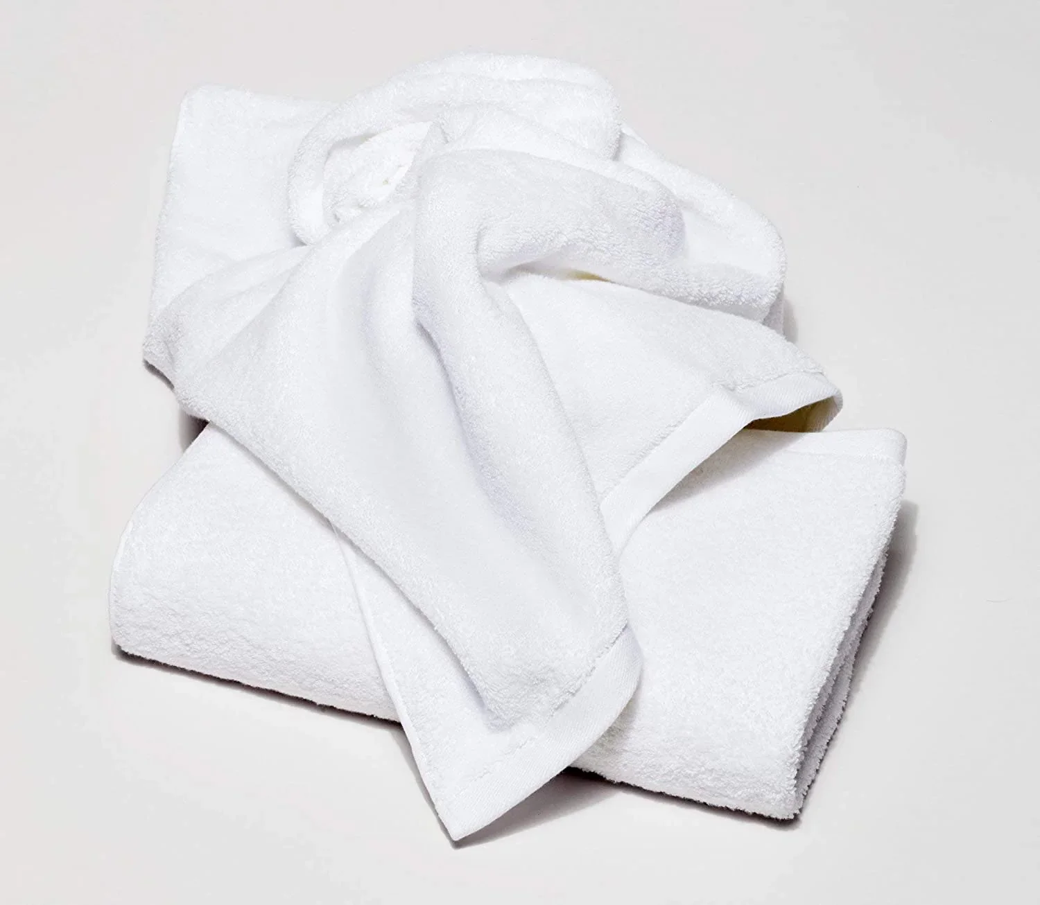 Lot de 4 serviettes d'hôtel blanches personnalisées de 100 à 200 cm, ensemble haut de gamme 100 % coton pour salle de bain d'hôtel, serviette de bain et de visage