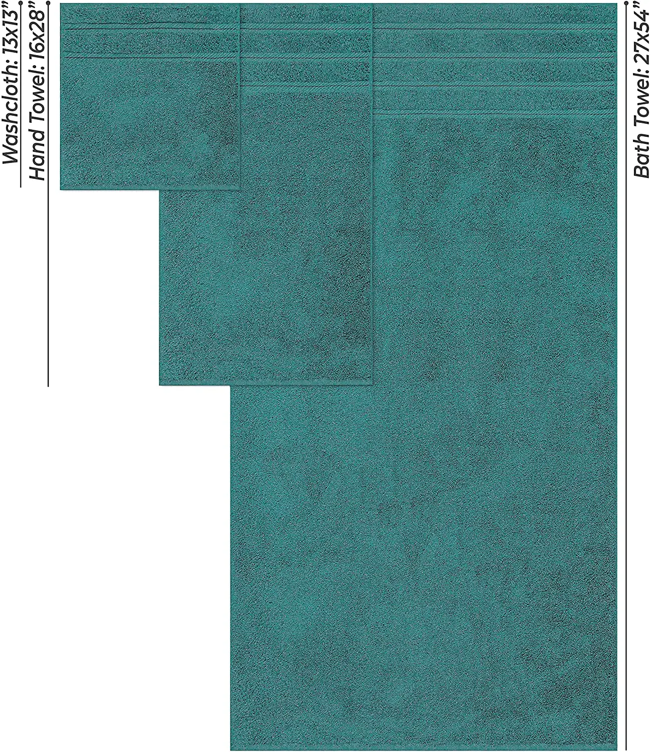 Serviette de bain en pur coton pour spa, vente en gros d'usine, meilleure qualité, serviette de bain et de toilette en coton 100 % 16s avec logo brodé pour hôtel de luxe