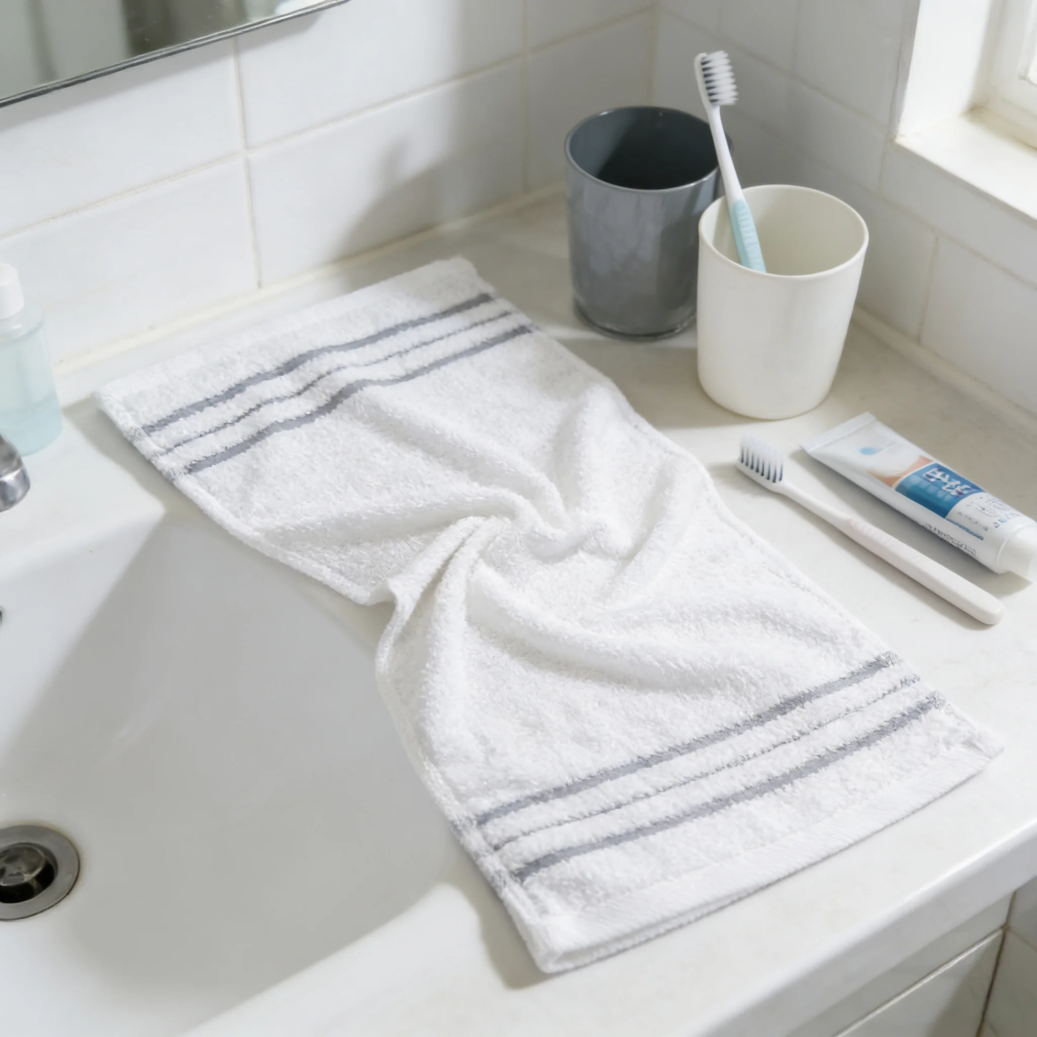 Ensemble de serviettes de bain en coton doux, grand luxe, à logo personnalisé et à haute absorption, pour salle de bain et hôtel