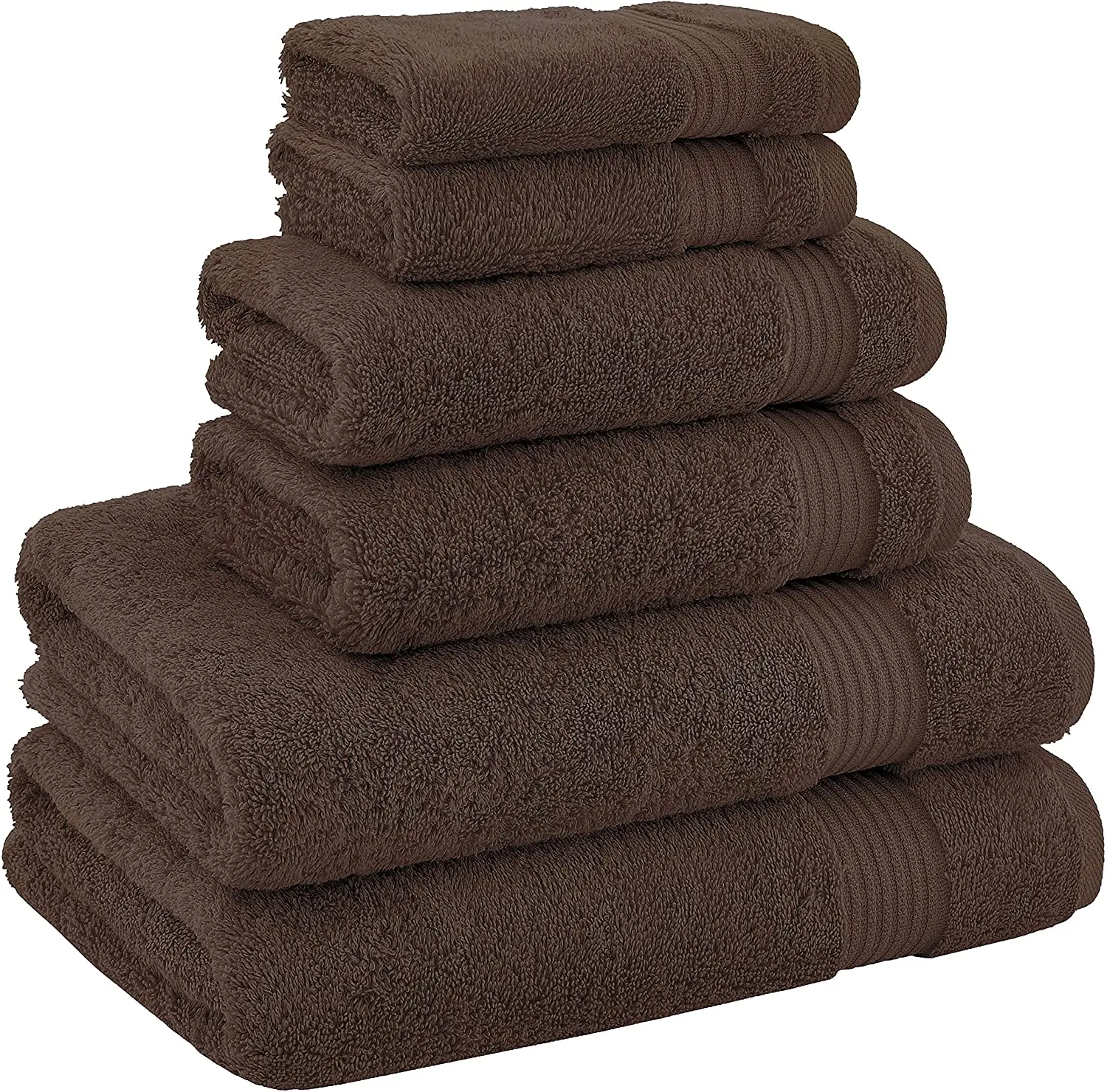 Serviettes de bain 100 % coton de qualité Hôtel & Spa, séchage rapide, jetables, style vague, douces, blanches, café, bleues, pour les mains et le visage