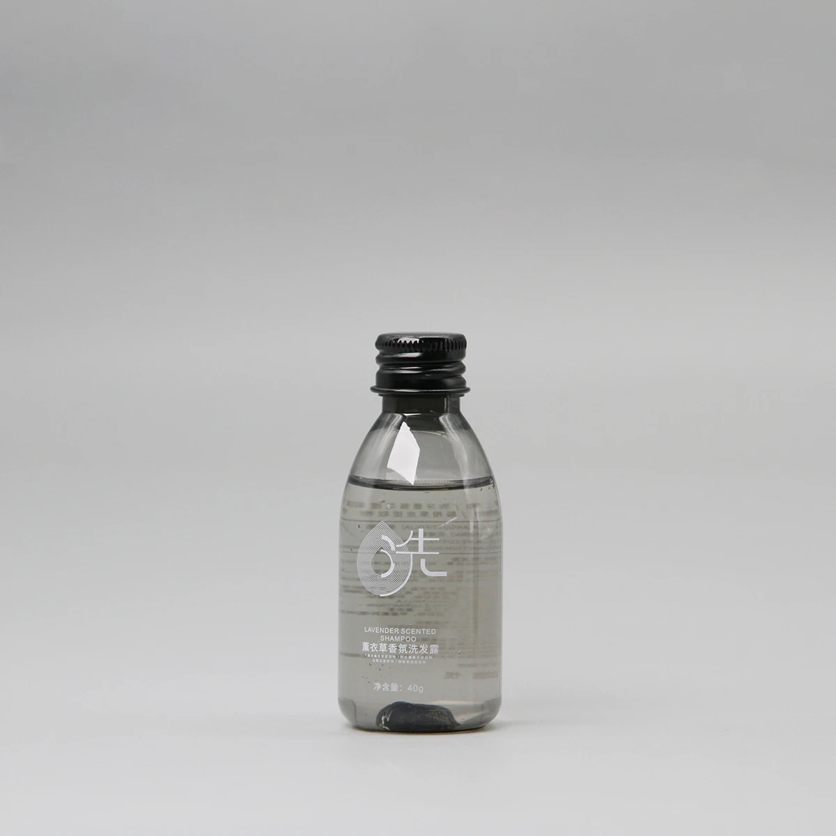 Set de amenities de 40ml con botella personalizada, fragancia y etiqueta para hoteles de lujo, set de amenities desechables de tamaño hotel para viajes portátiles