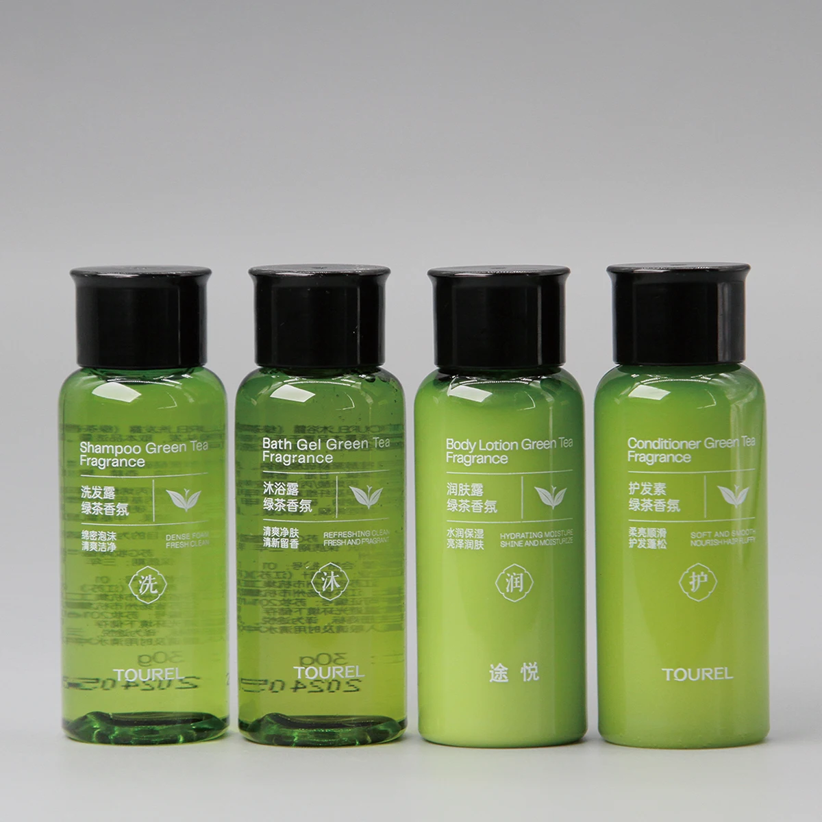 Kit de voyage pour compagnies aériennes, ensembles d'accessoires de salle de bain, parfum thé vert, équipements hôteliers