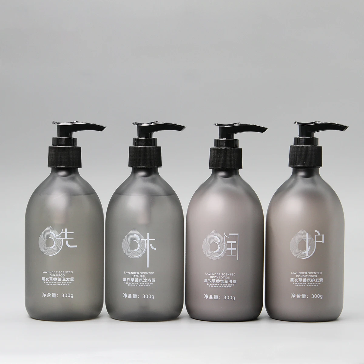 Tourel 300ml Lavande Écologique Certifié FSC Équipements Hôteliers Personnalisés Shampoing Gel Douche & Après-shampoing 5 Étoiles
