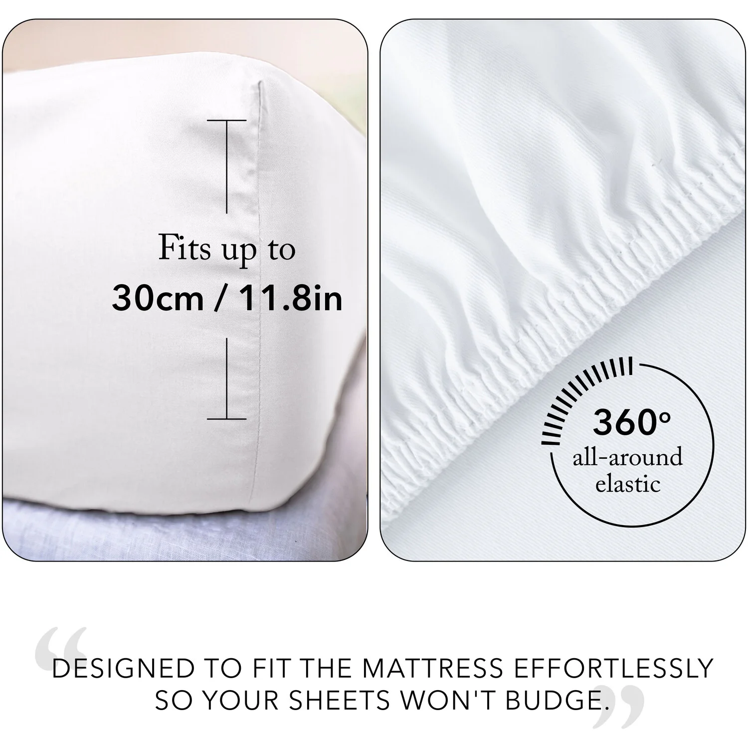Parure de lit pour hôtel Nantong, ensemble de draps moderne toutes saisons, 100 % coton, 300 fils, linge de lit certifié Oeko-tex