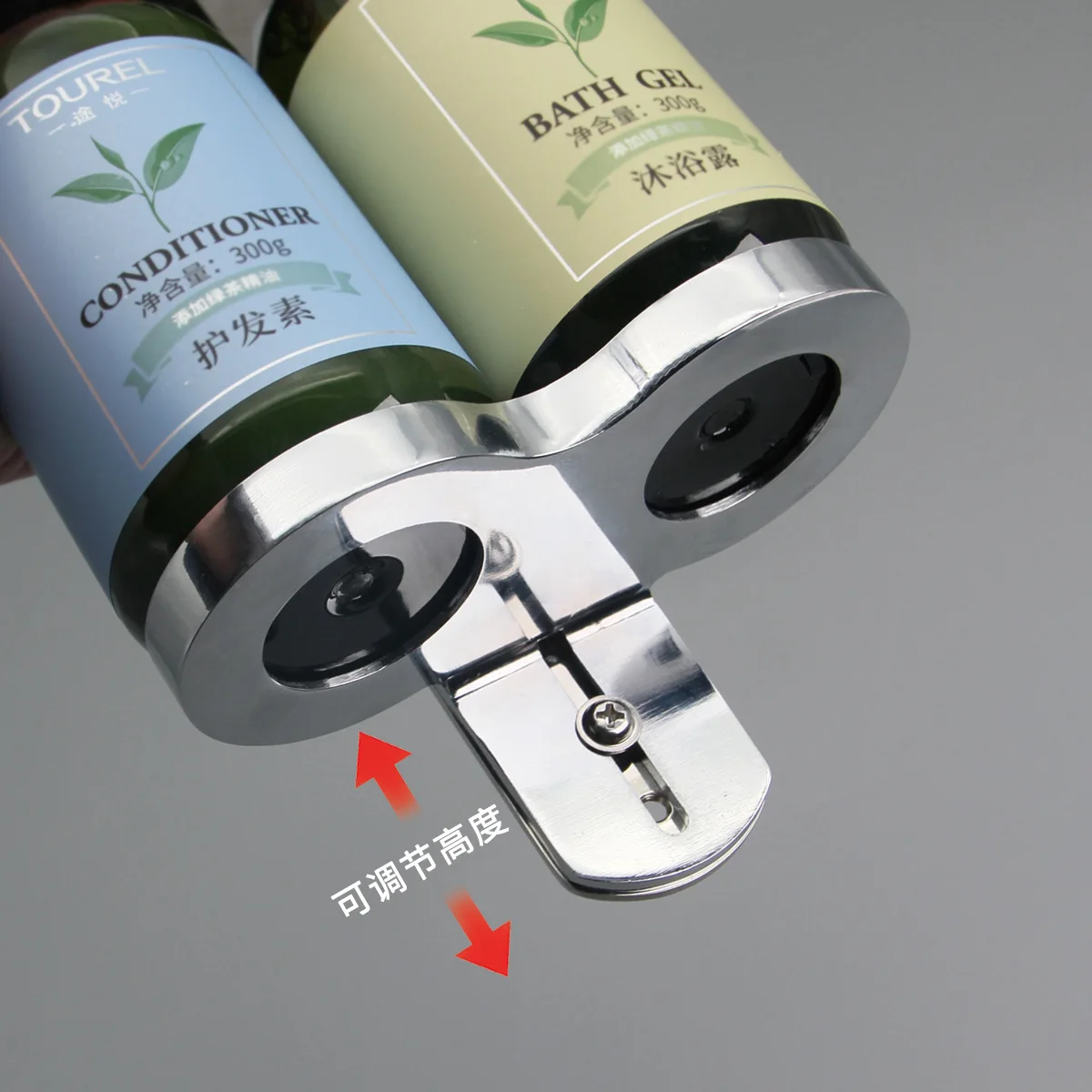 Wall Mounted Stainless Steel Soap Dispensers Hotel Amenities Soap Bottle Holder With Wall Brackets