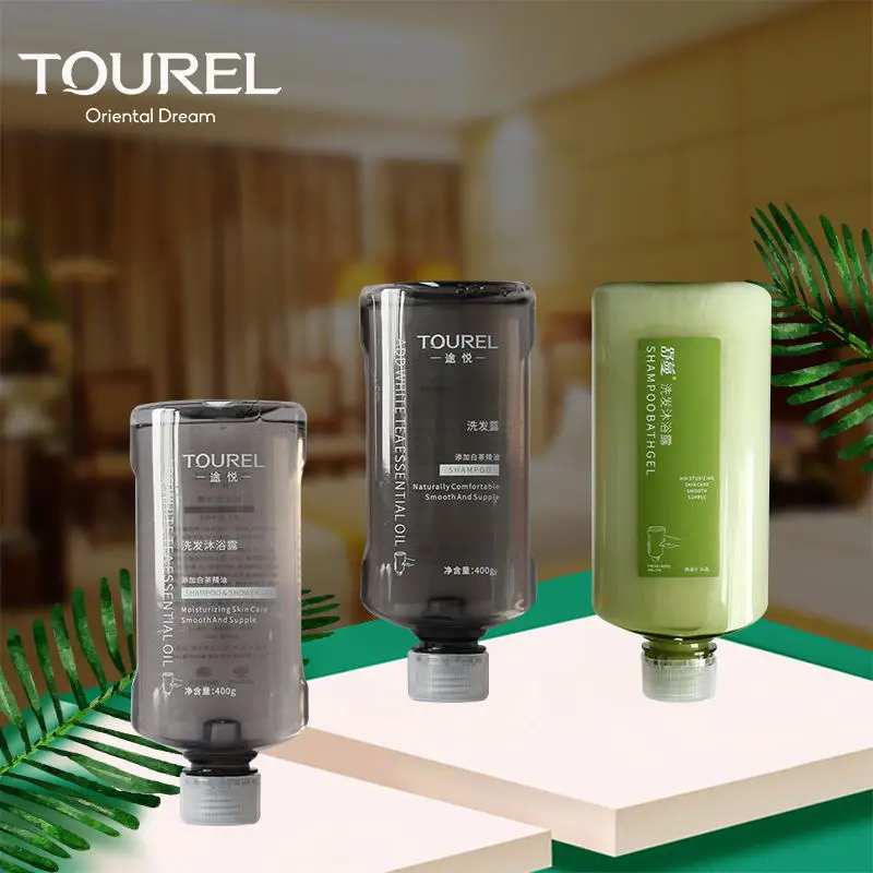 Distributeur mural 2-en-1 de shampoing et savon en acier inoxydable de qualité médicale pour équipements d'hôtel