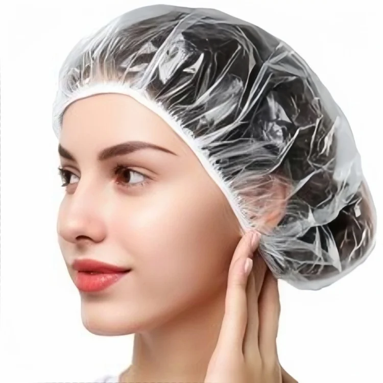 Wholesale Disposable Pe Ear Shower Cap For Spa Salon & Hotel Use