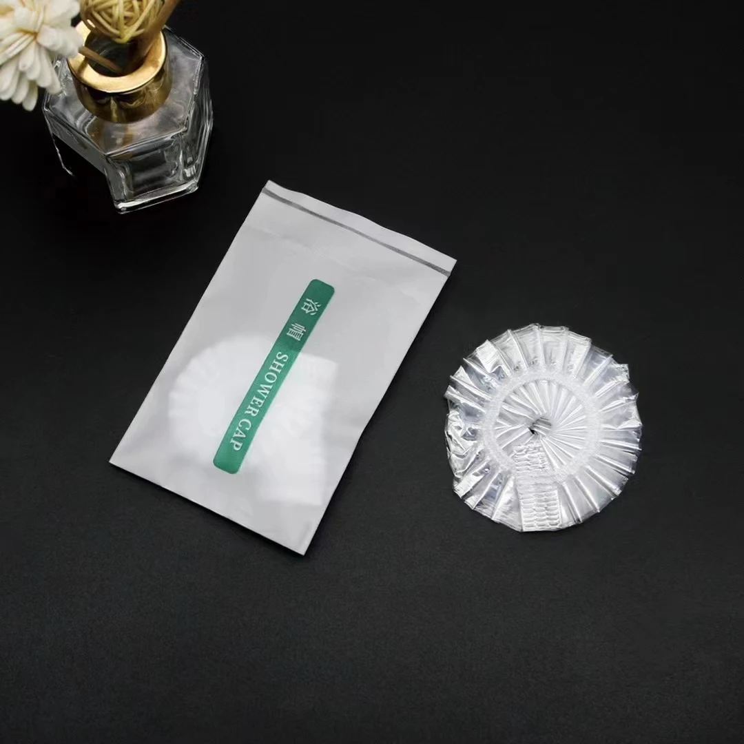 Custom Disposable Waterproof Pe Plastic Shower Cap For Adults For Salon And Hotel Spa Hair Care-direct From Factory