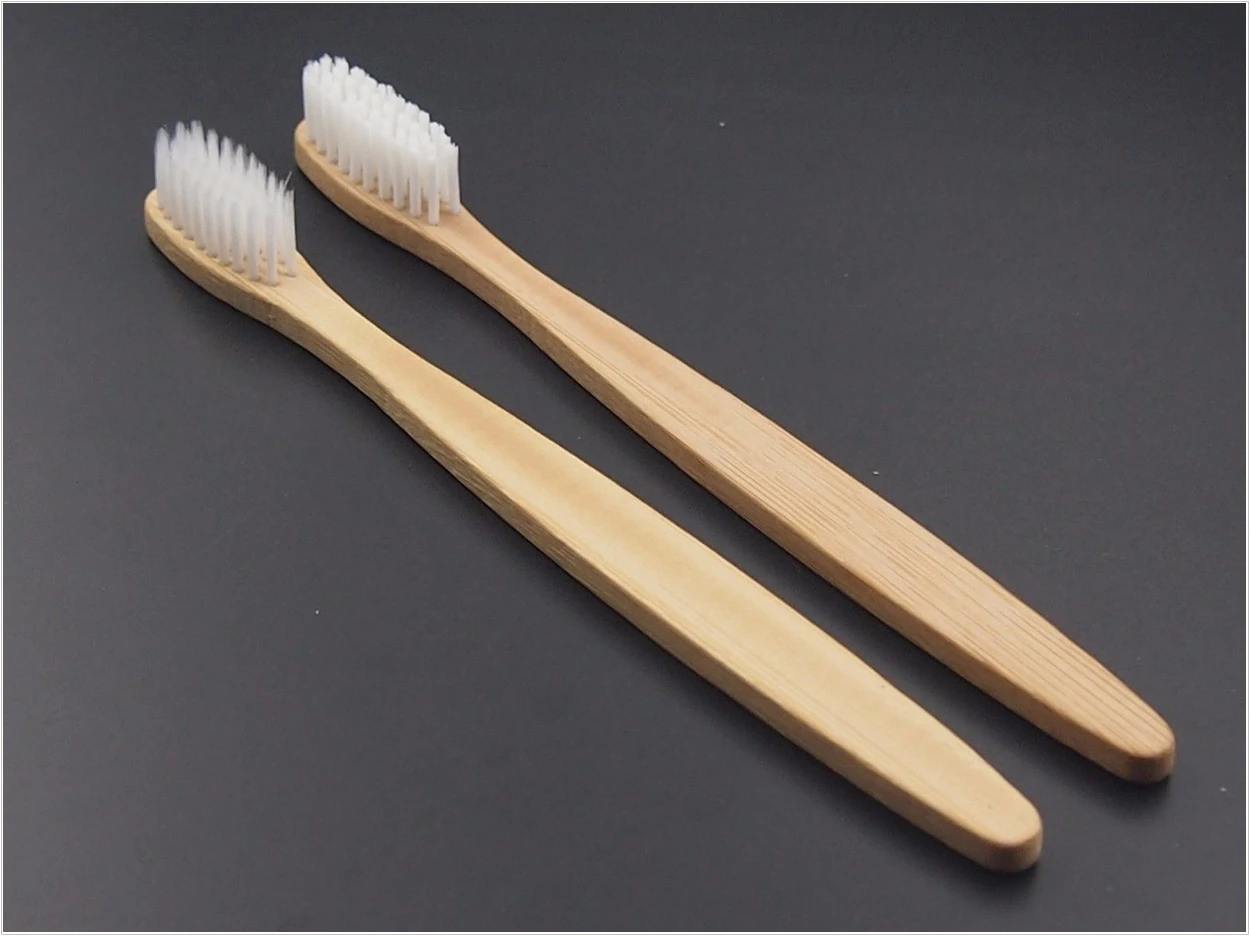 Brosse à dents en bambou à poils souples, 100 % écologique, personnalisable et jetable, pour un usage domestique ou hôtelier