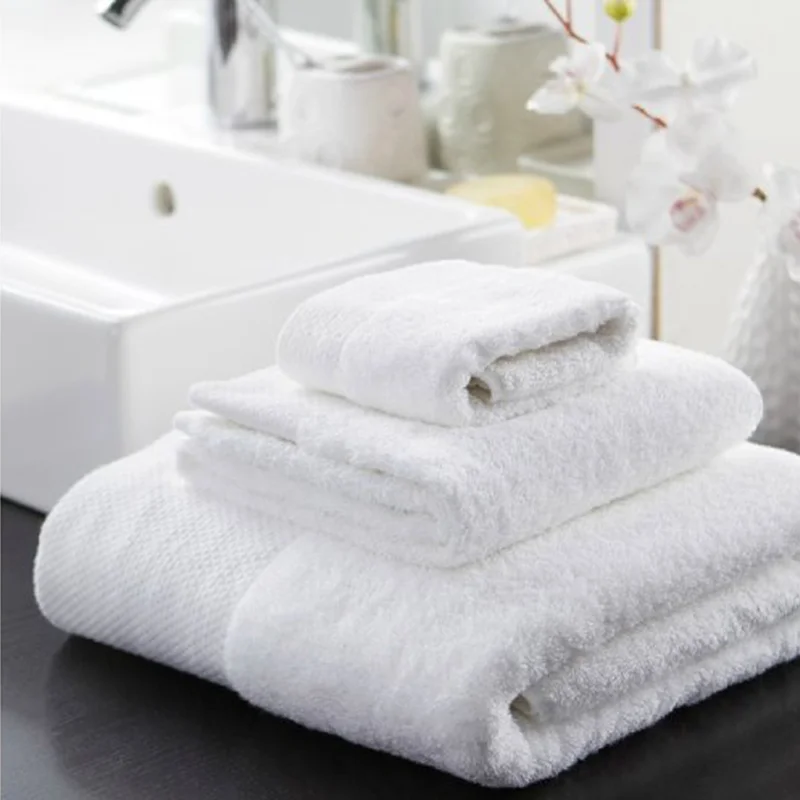 Highly Absorbent Soft Cotton Bath Towel Sets Custom Embroidered Bath Towels For Hotels