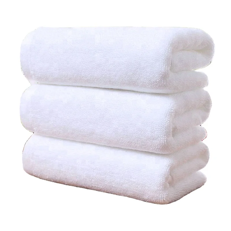 Luxurious 100% Cotton Thick Bath Towel Ultra Plush Quick-dry Solid Color Knitted Spa Towels For Adults Disposable Compressed