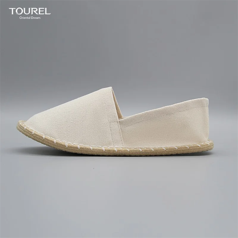 Chaussons de spa jetables écologiques en lin, chaussons de voyage, pantoufles d'hôtel vertes pour adultes