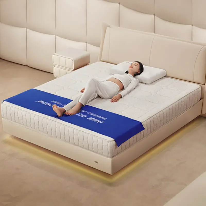 Colchón de muelles ensacados tamaño King para hotel y hogar con espuma viscoelástica, características de cama de muelles con memoria
