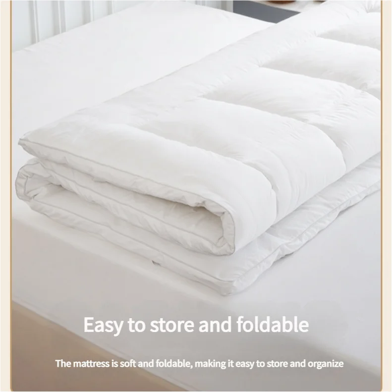 Cubrecolchones y protectores de colchón de hotel extra gruesos e impermeables, para cama individual, doble y tamaño completo, lavables, con acolchado de espuma y técnica de acolchado de memoria